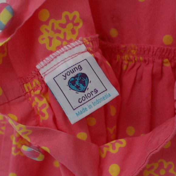 Young Colors Coral Pink Dress Girls Size 6 - Picture 8 of 10